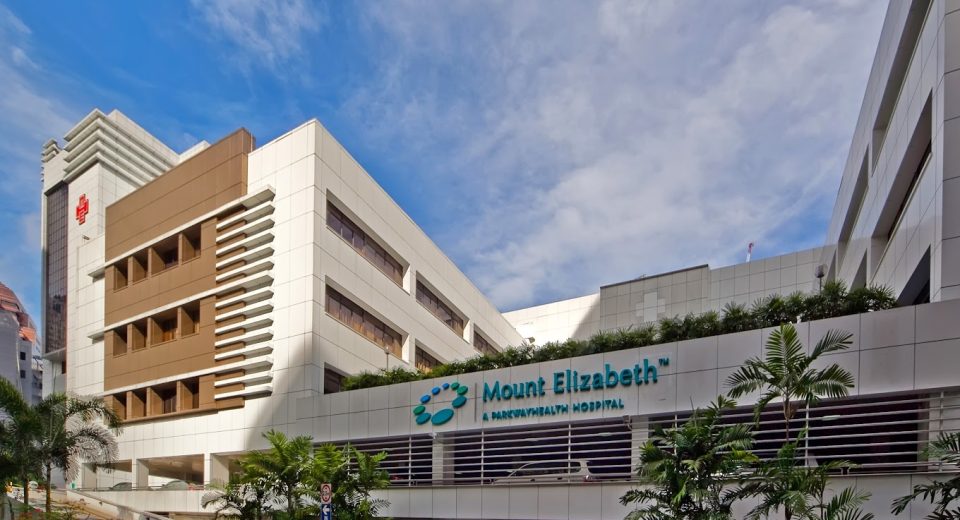 tampak depan gedung rumah sakit mount elizabeth singapore